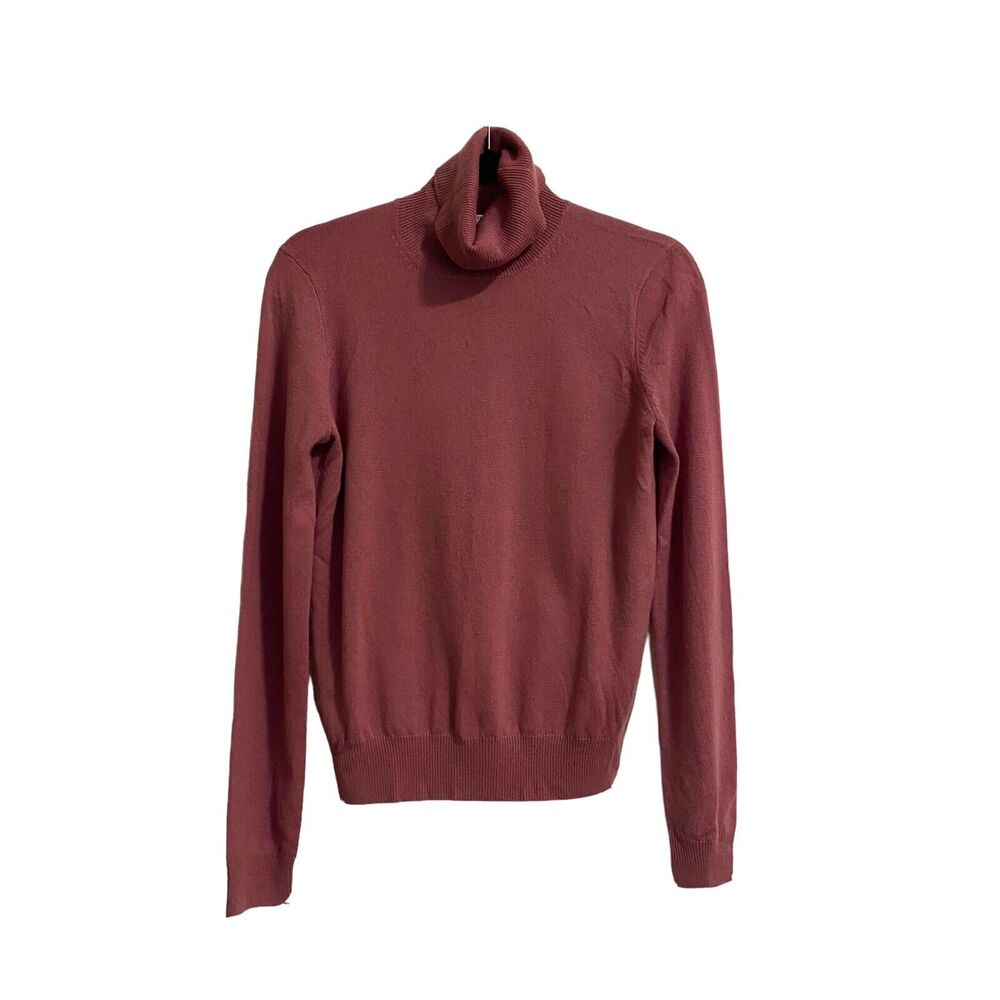 Saks Fifth Avenue Cashmere Sweater Womens Small Turtleneck Quiet Luxury Academia